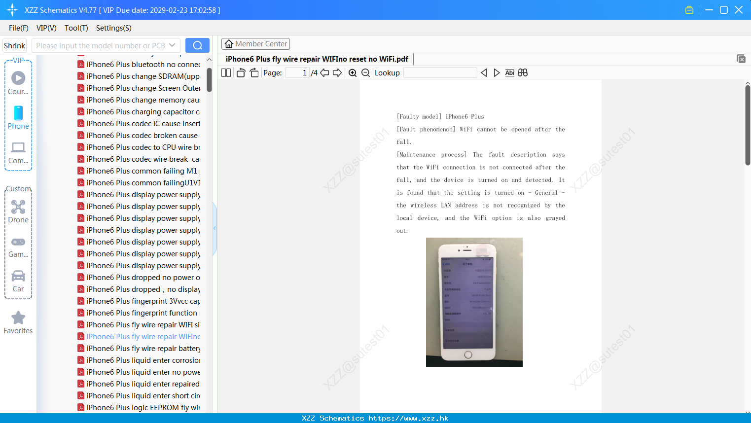 IPhone6 Plus Fly Wire Repair WIFIno Reset No WiFi